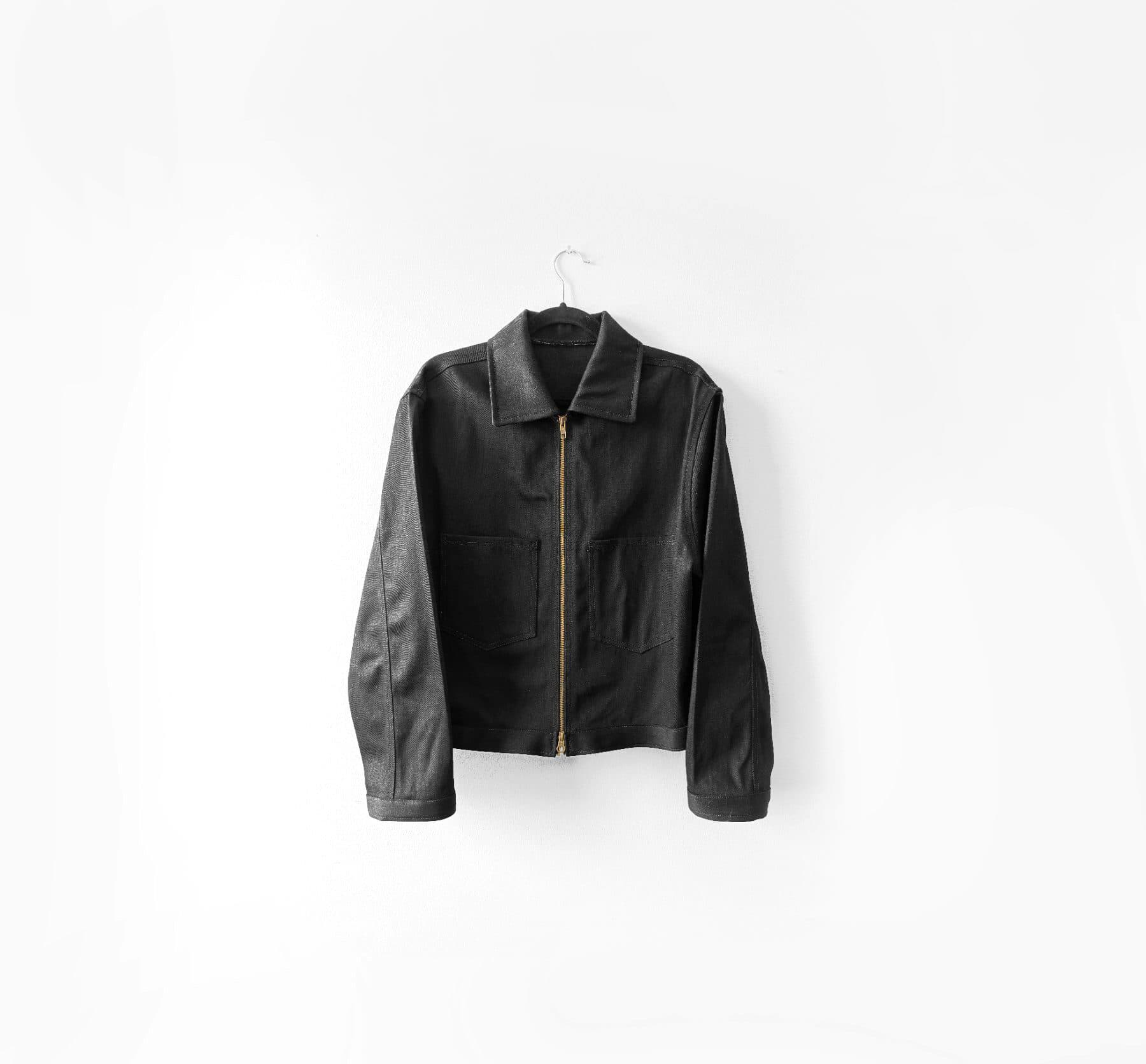 Work Coat, 12 oz. black selvage, on the hanger
